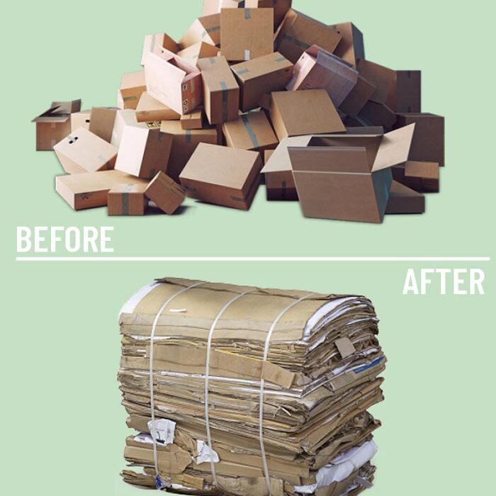 downwaste balers before after