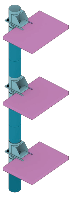 metal debris construction chutes downwaste