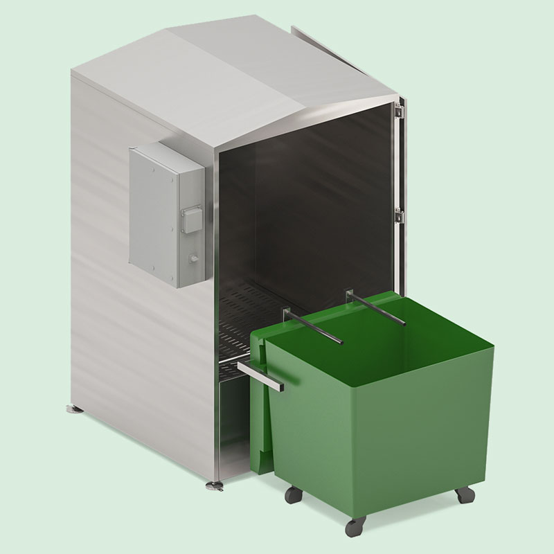 downwaste bin washer