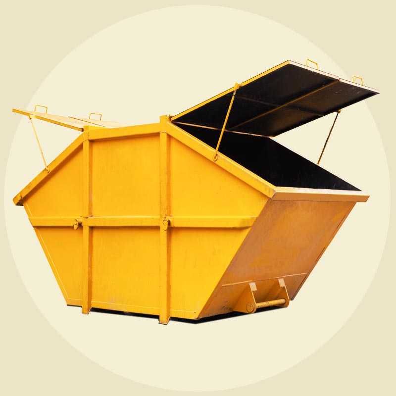 downwaste skip container