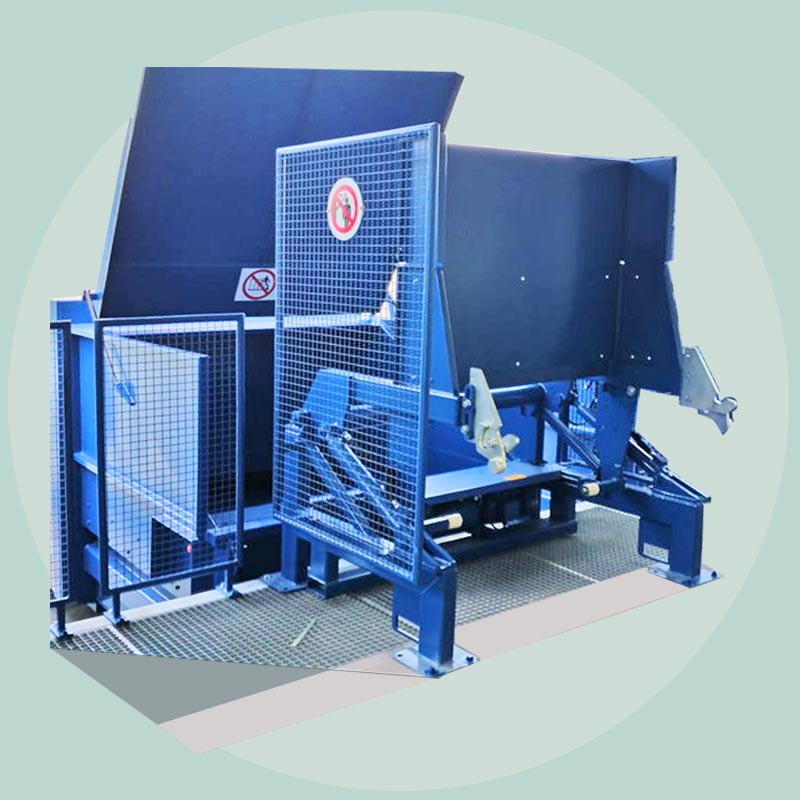 downwaste static bin lifter electric